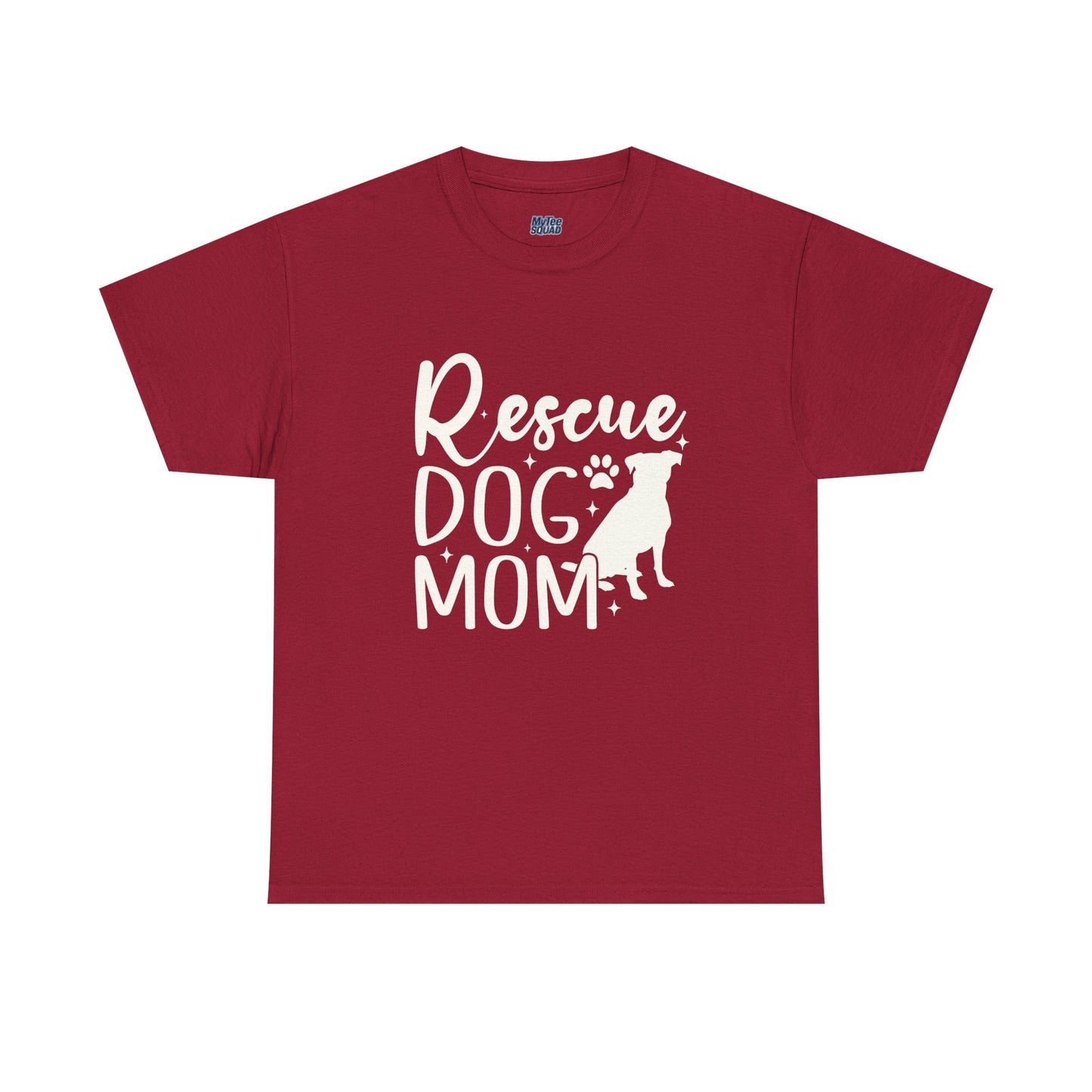 Rescue Dog Mom Cotton T-Shirt | Dog Lover
