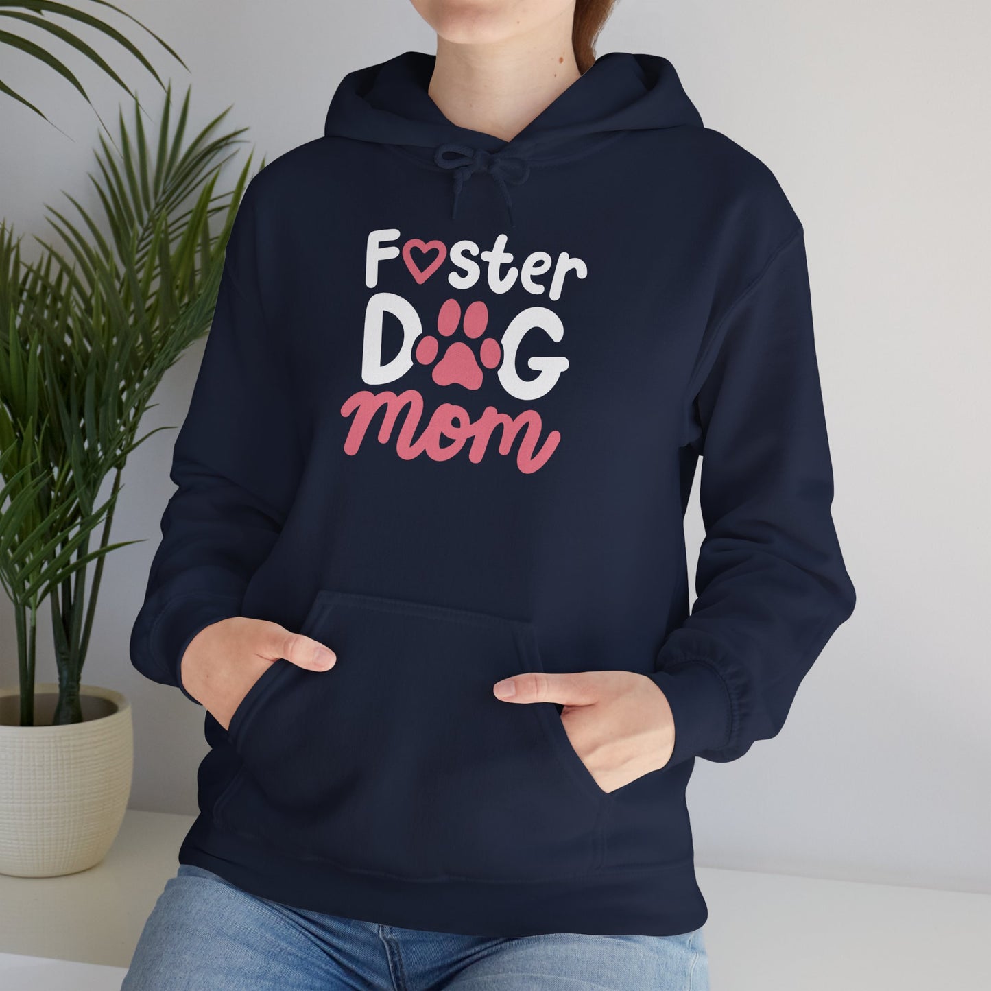 Foster Dog Mom Hoodie - Warm Gift for Dog Moms