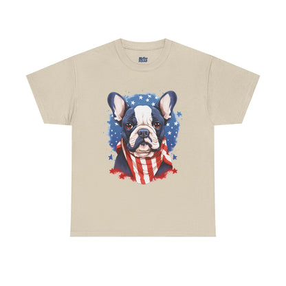 Patriotic French Bulldog Unisex T-Shirt | Dog Lover
