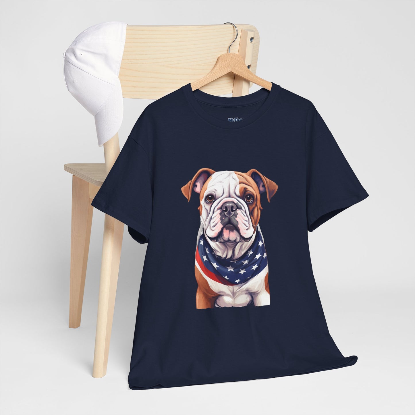 Patriotic Bulldog Unisex T-Shirt