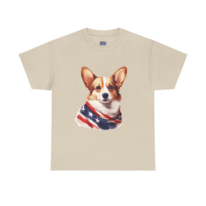 Patriotic Pembroke Welsh Corgi Unisex T-Shirt