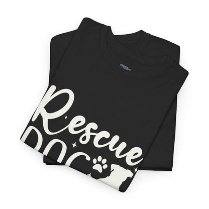 Rescue Dog Mom Cotton T-Shirt | Dog Lover