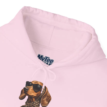 Cool Dachshund Dog Sunglasses Unisex Hoodie |  Dog Lover Gift, Pet-Themed Fashion