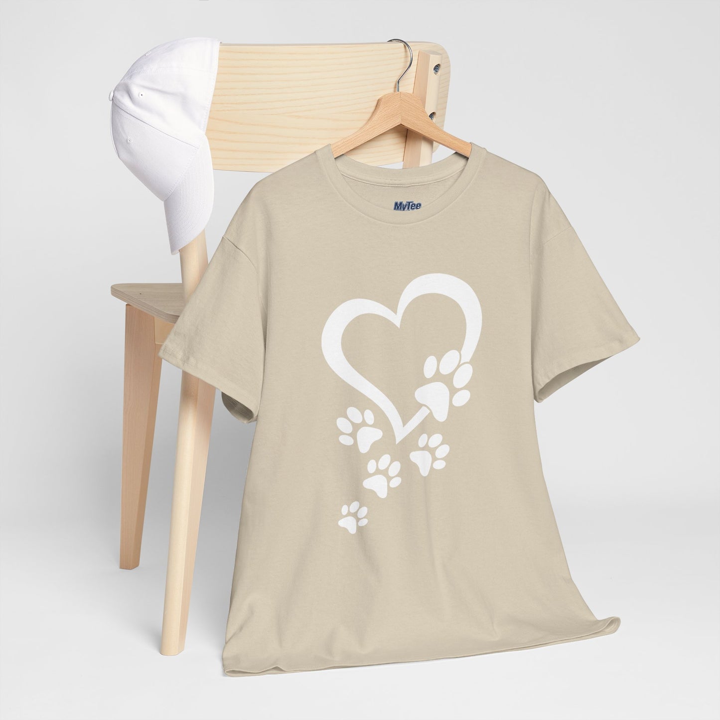 Heart With Paw Print Love T-shirt