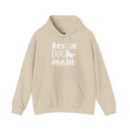 'Rescue Dog Mom Hoodie' - Cozy Sweatshirt for Pet Lover Mommies