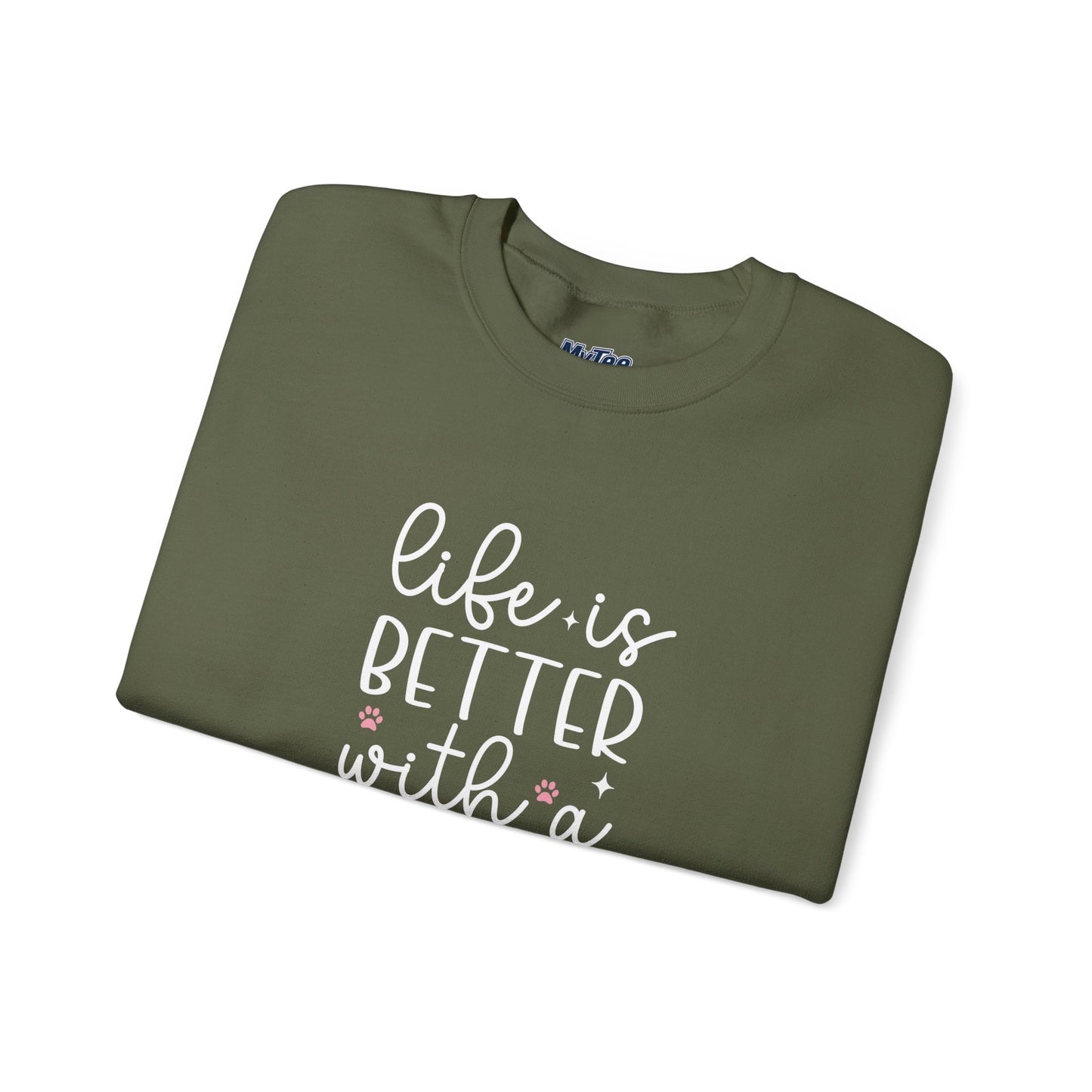 Life Is Better With A Rescue Dog Unisex Sweatshirt | Cozy Pet Lover Gift