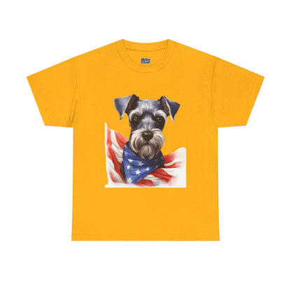 Patriotic Miniature Schnauzer Unisex T-Shirt