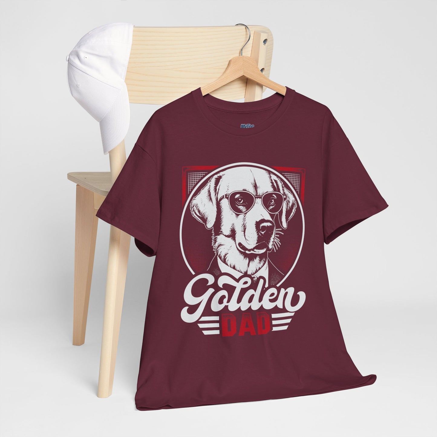 Golden Dad, Golden Retriever T-Shirt | Best For Dog Dad