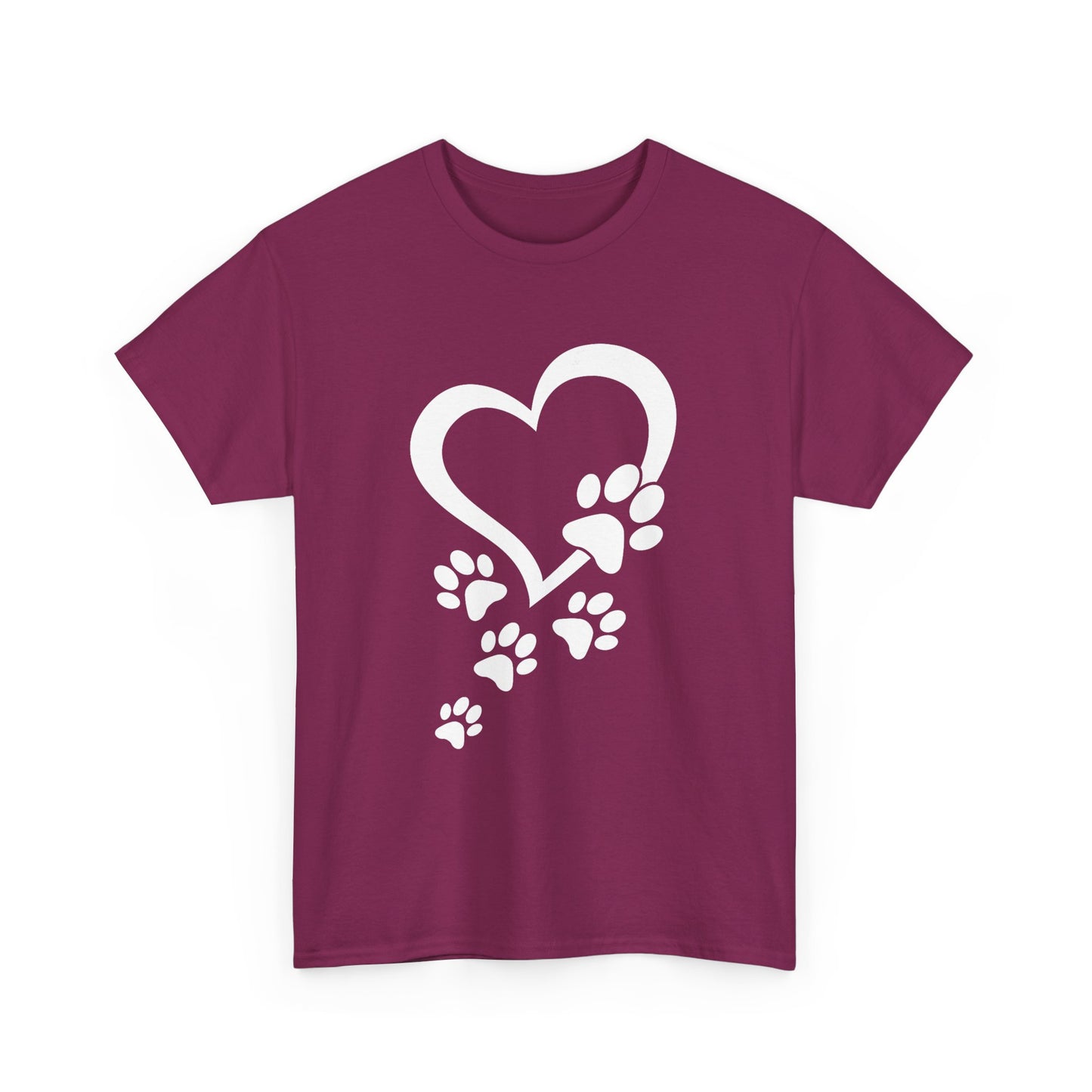 Heart With Paw Print Love T-shirt