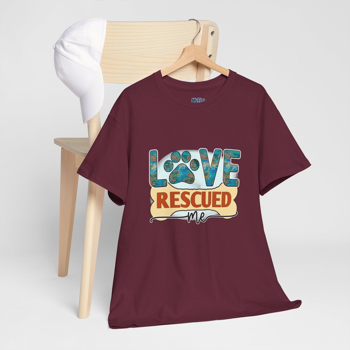 Love Rescued Me T-Shirt - Rescue Dogs Save Lives