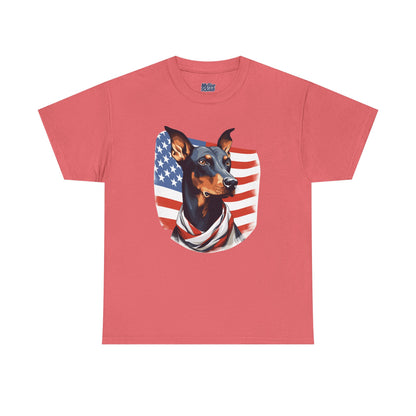 Patriotic Doberman Pinscher Unisex T-Shirt