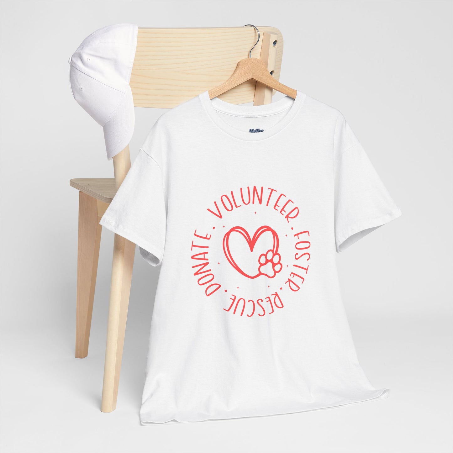 Pet Lover's Heart Volunteer Rescue Foster Donate Unisex T-Shirt
