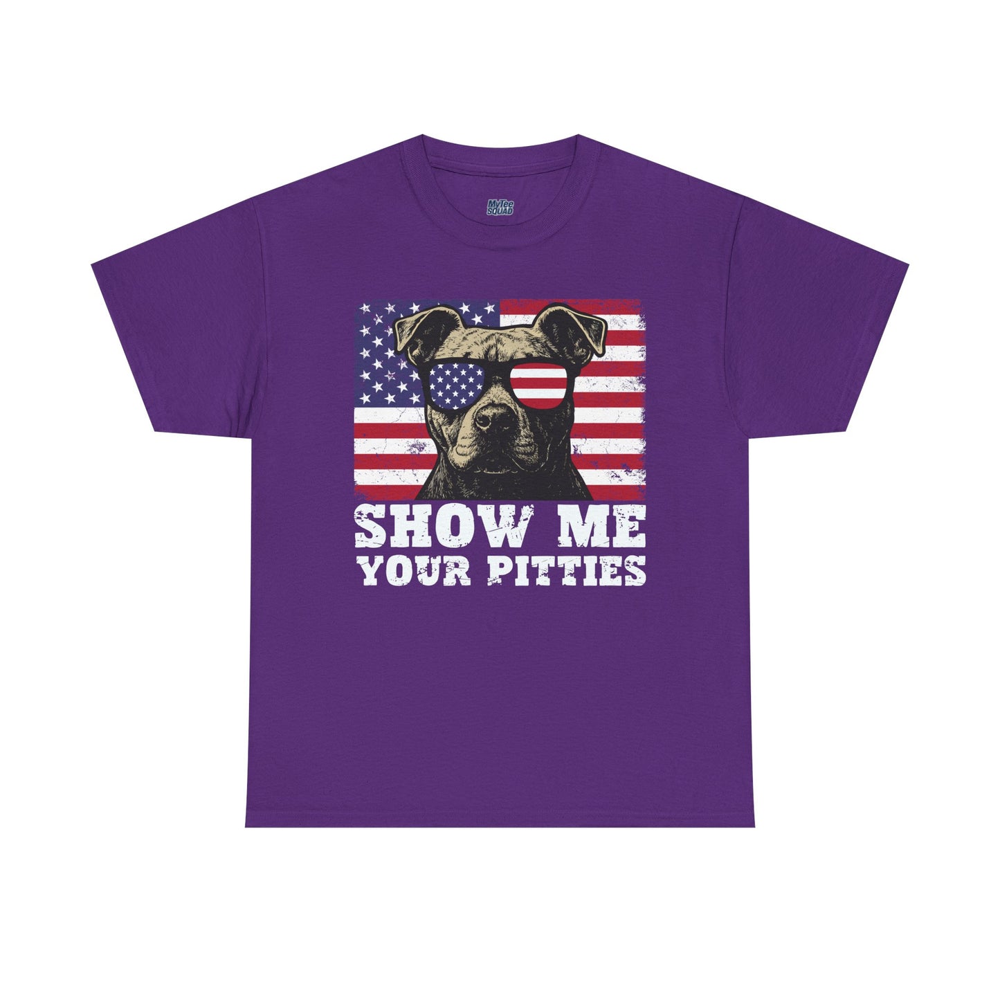 Show Me Your Pitties Patriotic Pitbull Unisex T-Shirt