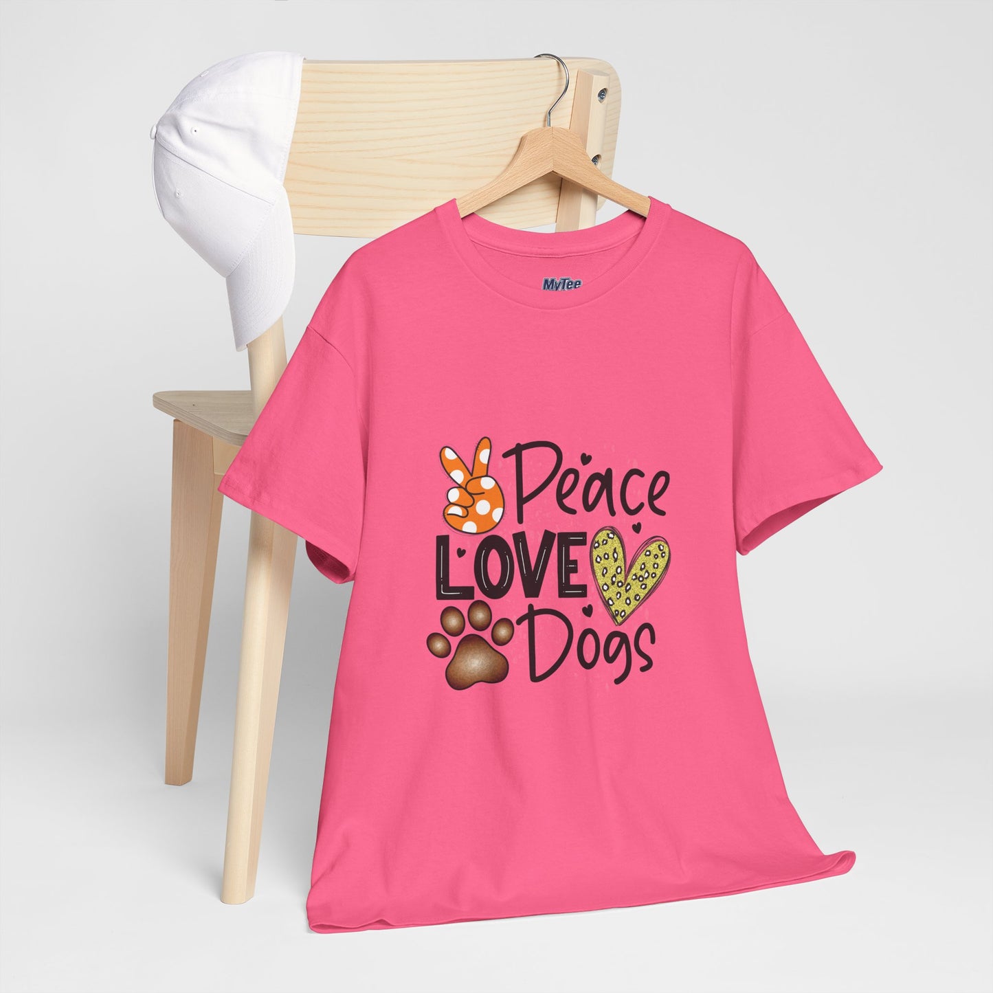 Peace Love Dogs Cotton T-Shirt