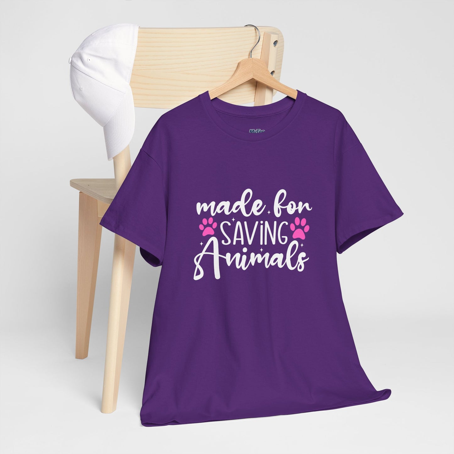 Made For Saving Animals Unisex Cotton T-Shirt | Dog Lover