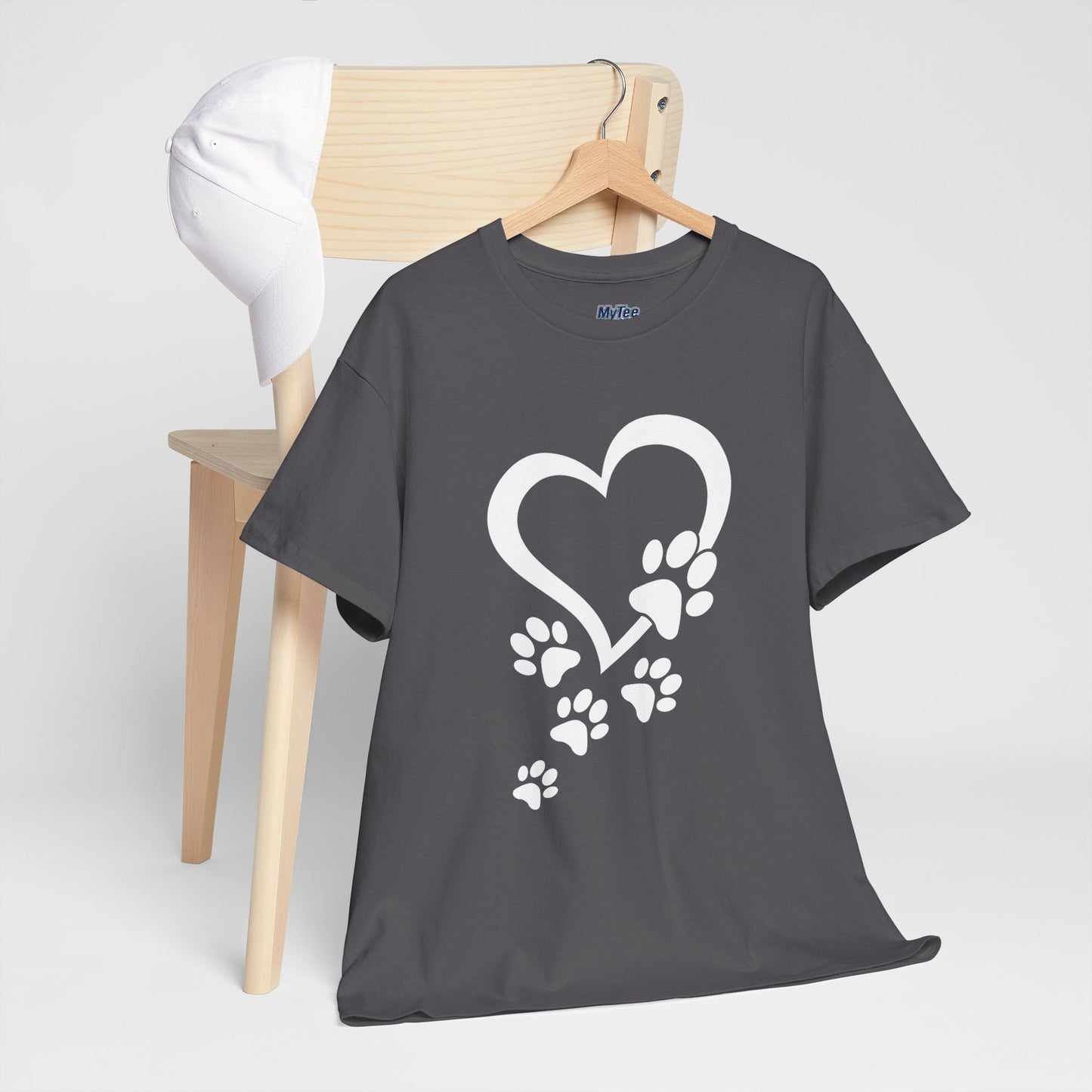 Heart With Paw Print Love T-shirt