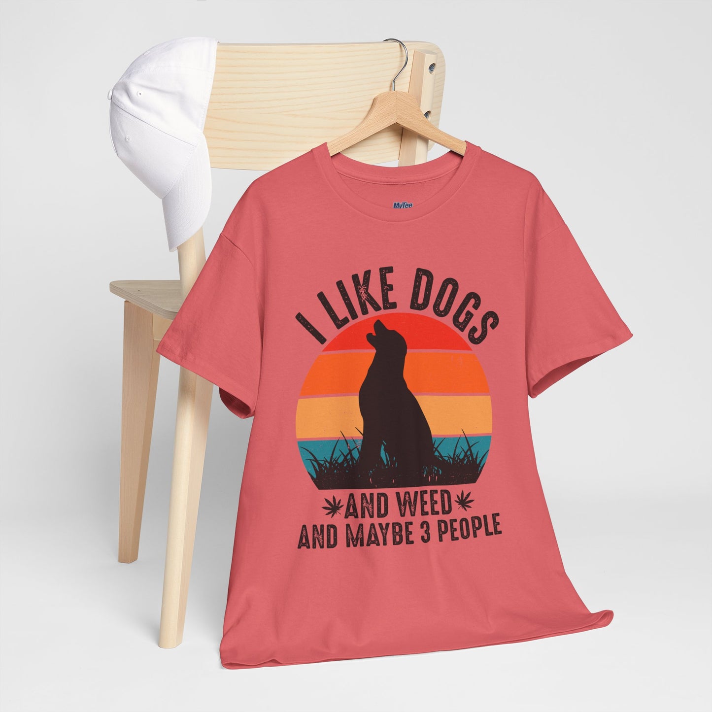 'I Like Dogs And Weed And 3 People' Unisex T-Shirt