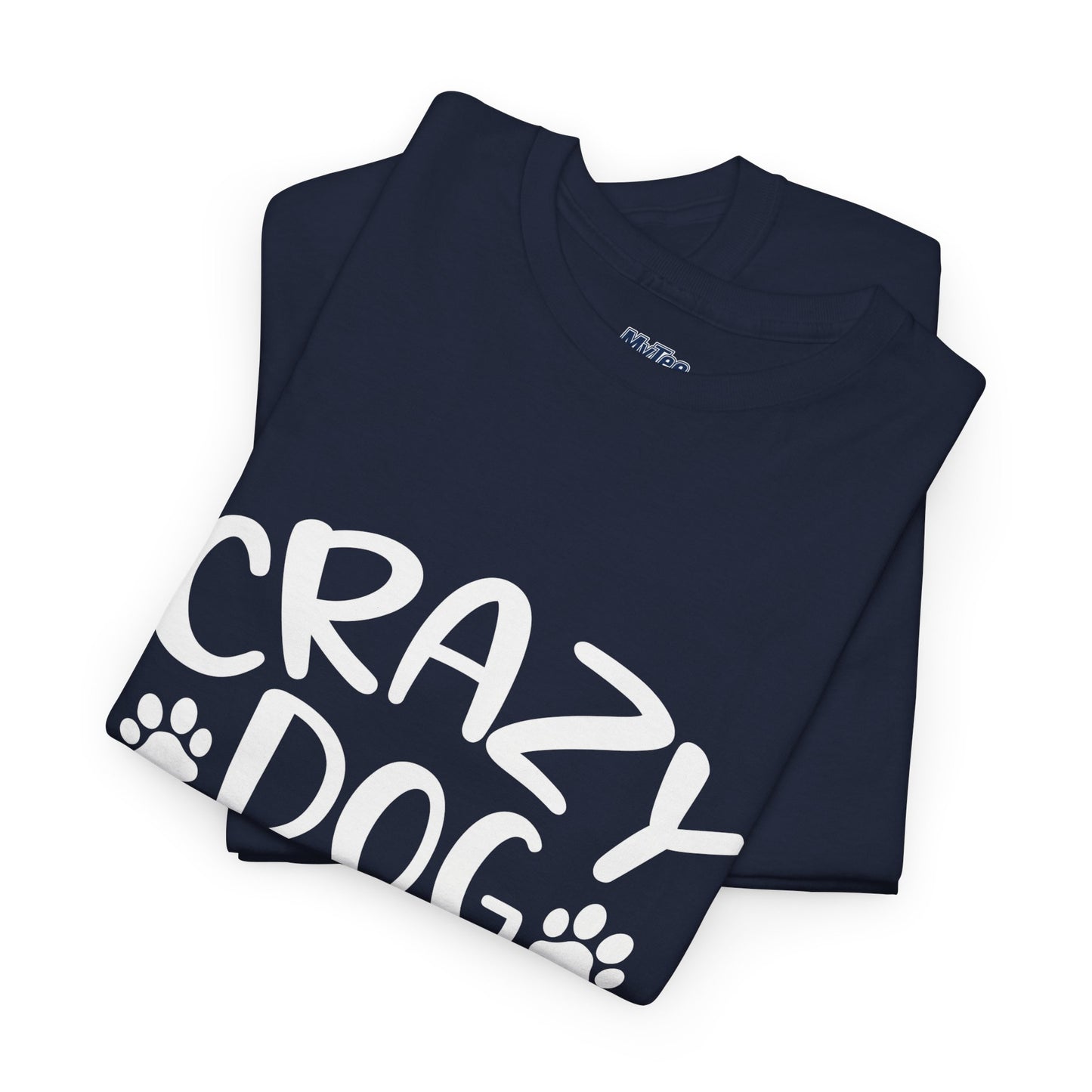 Crazy Dog Lady Heavy Cotton T-Shirt | Best Gift For Dog Mom