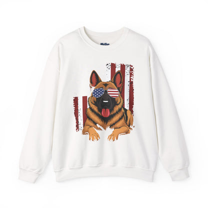 Patriotic German Shephard Dog Unisex Sweatshirt