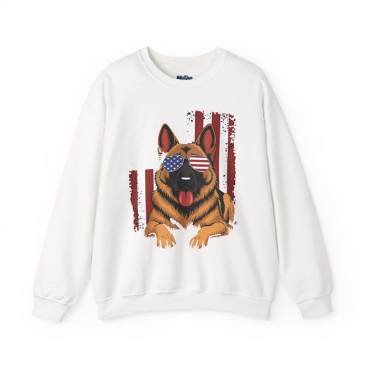 Patriotic German Shephard Dog Unisex Sweatshirt
