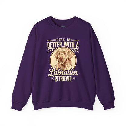 Life Is Better With A Labrador Crewneck Unisex Sweatshirt