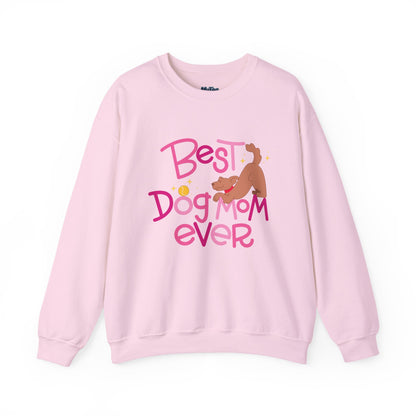 Best Dog Mom Ever Crewneck Sweatshirt | Gift For Dog Moms