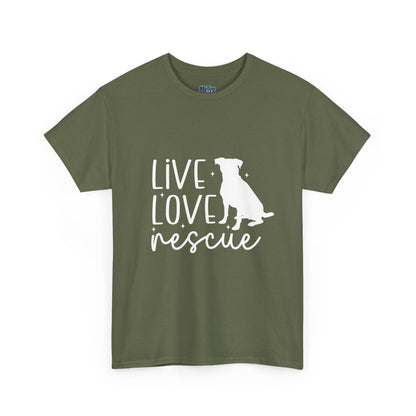 Live Love Rescue Dog Lover Unisex T-shirt