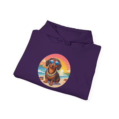 Dachshund Lover's Sunset Unisex Hoodie