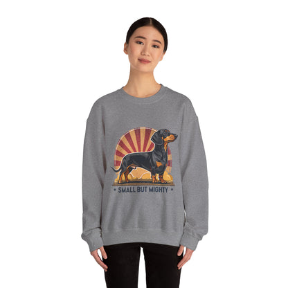 Dachshund Small But Mighty Sweatshirt – Fierce Pup Energy Pullover