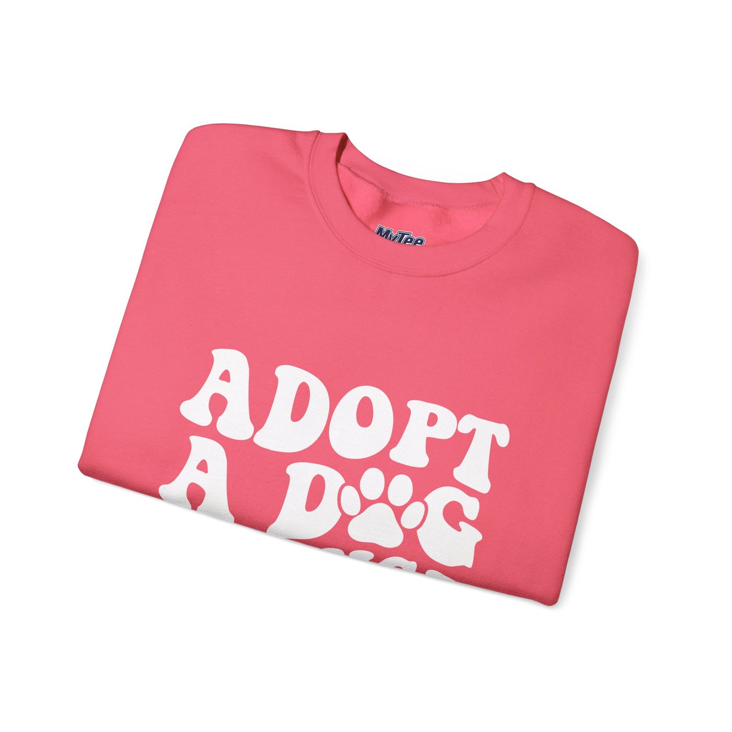 Adopt A Dog Change A Life Crewneck Sweatshirt