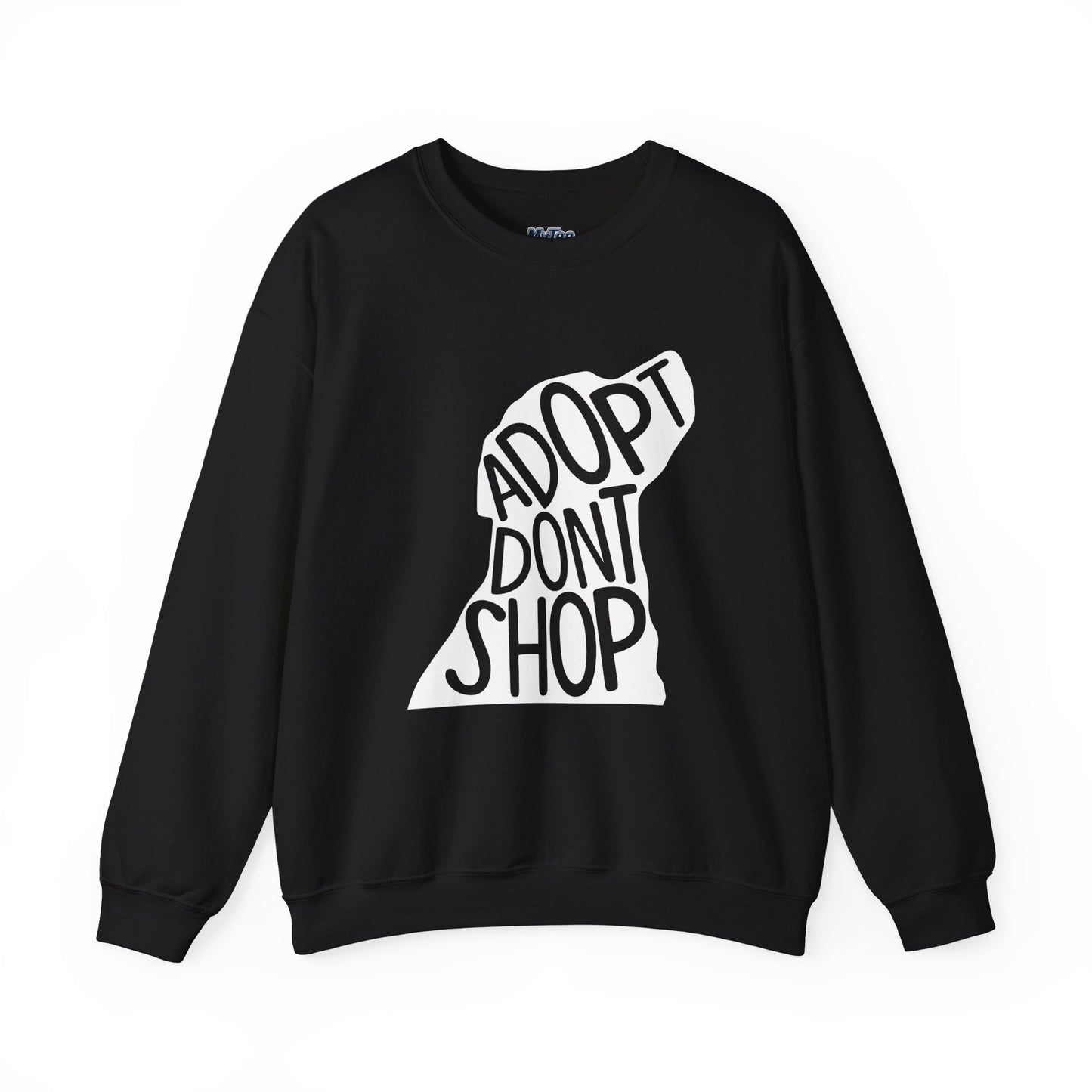 Adopt Don't Shop Unisex Sweatshirt | Eco-Friendly Crewneck