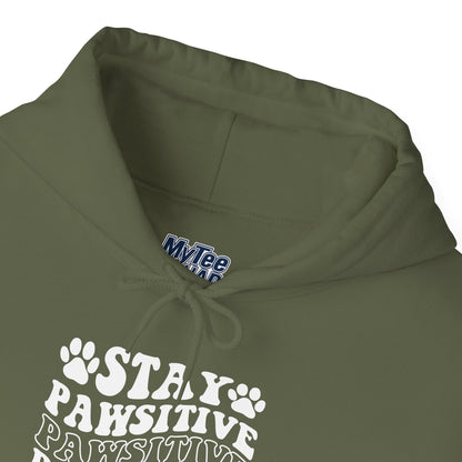 Stay Pawsitive Unisex Hoodie | Perfect for Celebrations & Holidays