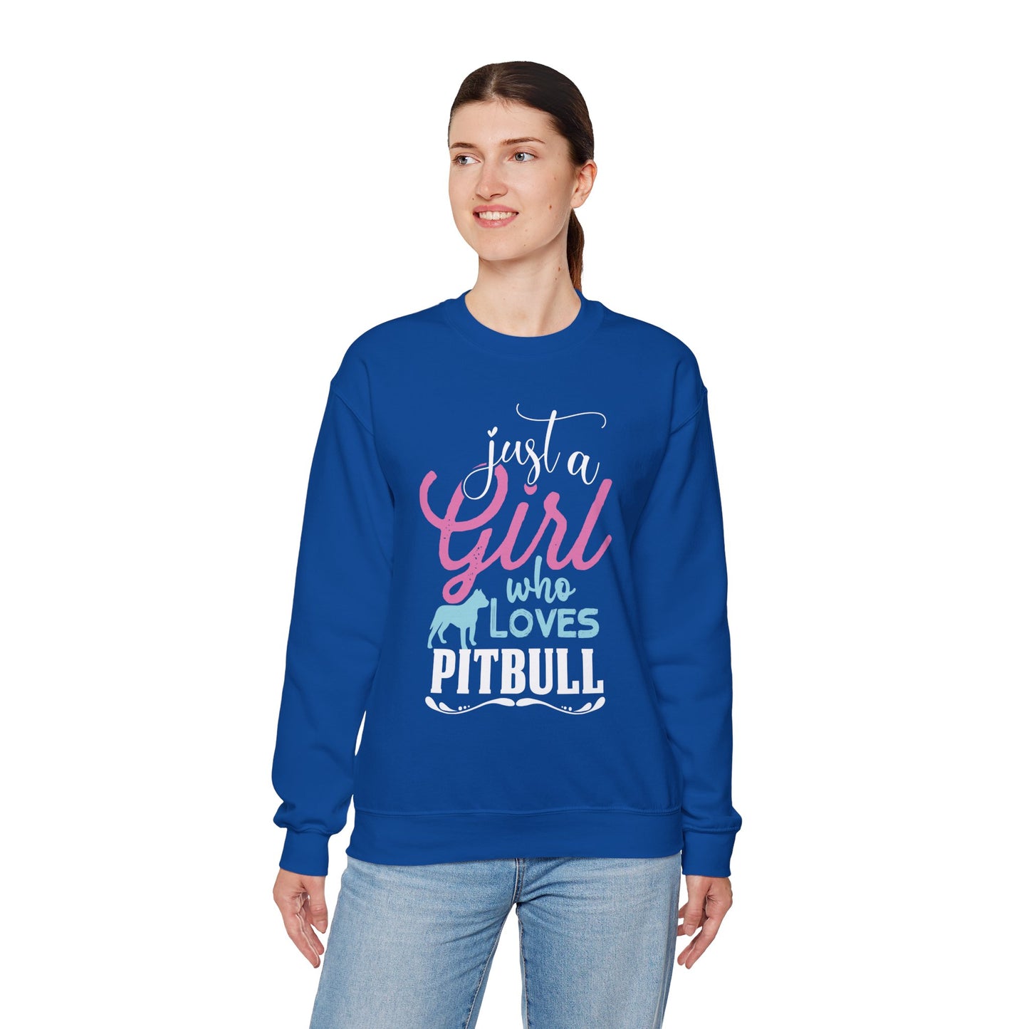 Just A Girl Who Loves Pitbull Sweatshirts