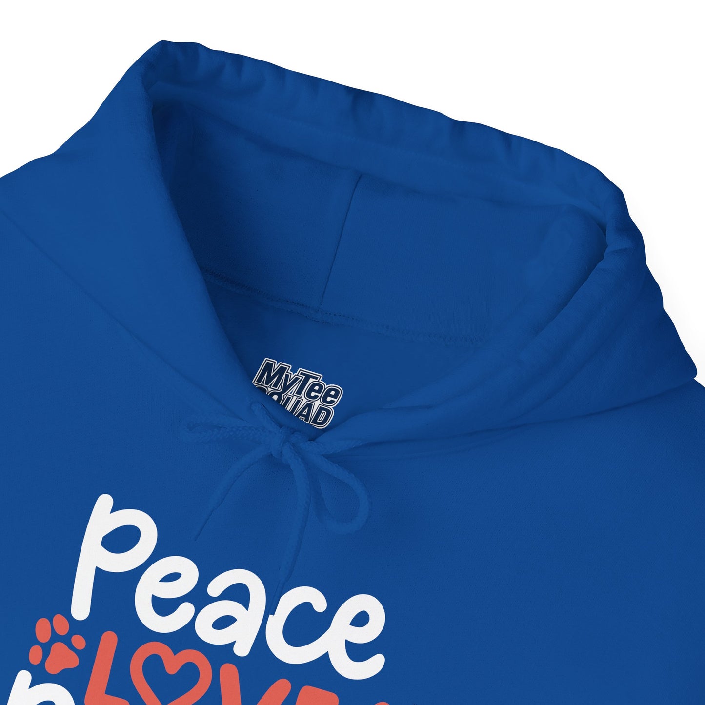 Peace, Love, Rescue Hoodie | Pet Adoption Awareness