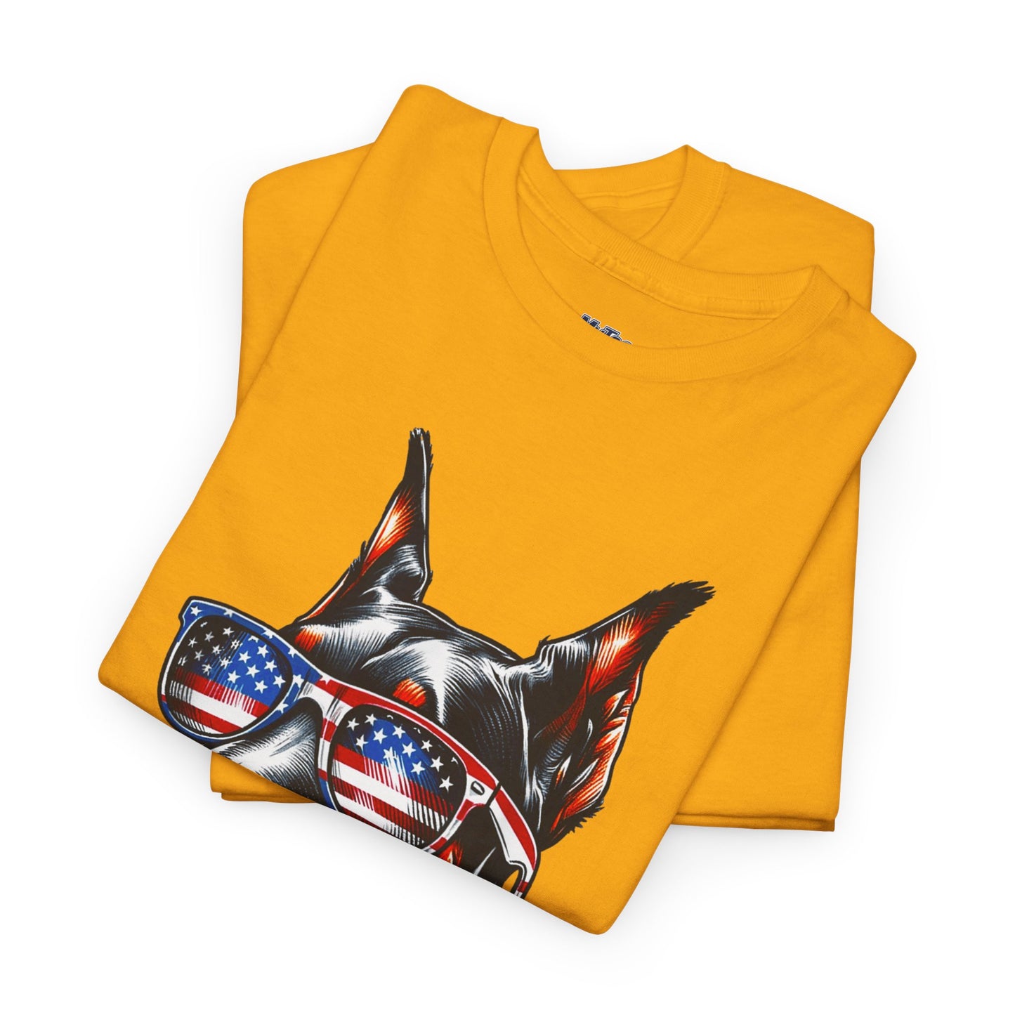 Patriotic Doberman With Sunglasses Unisex T-Shirt