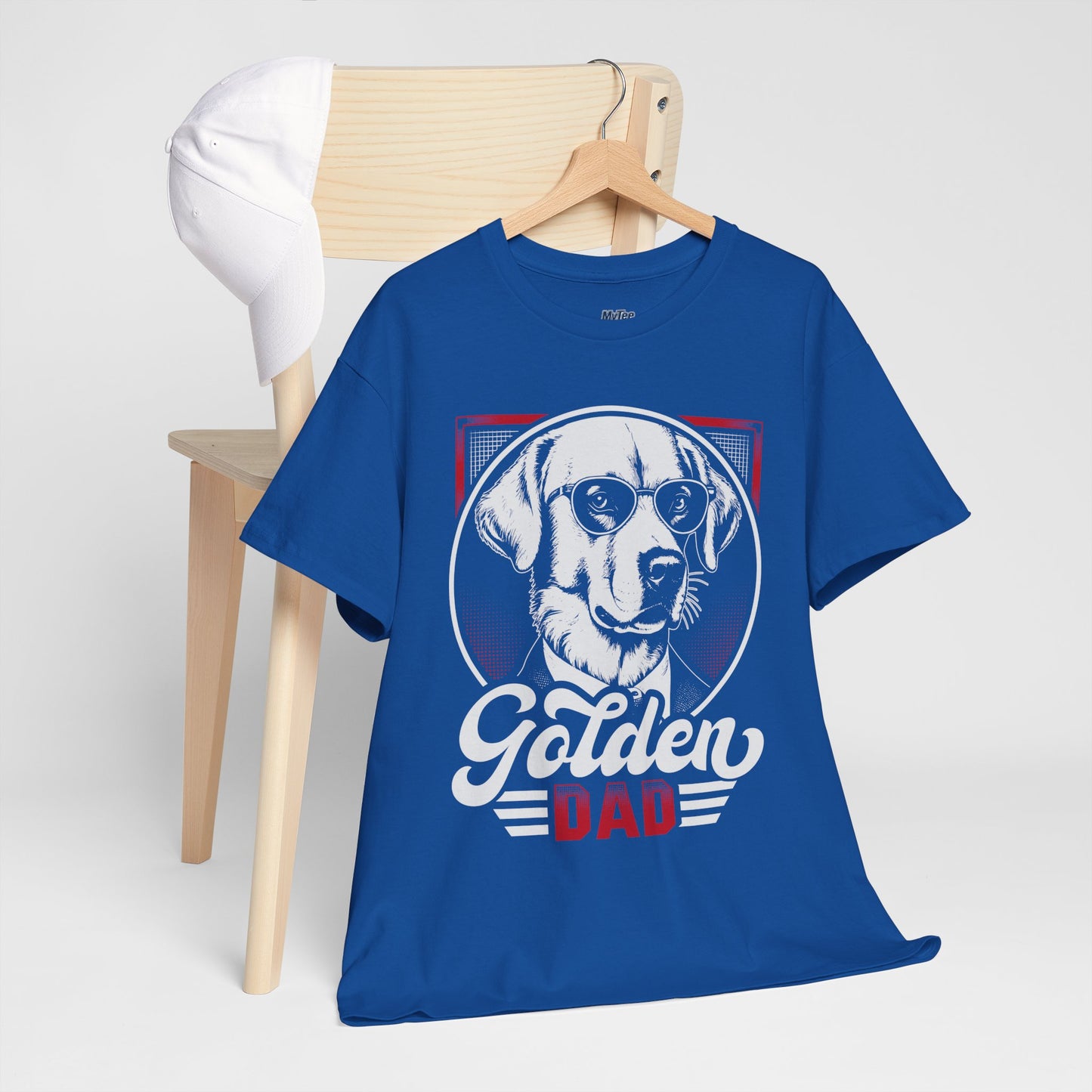 Golden Dad, Golden Retriever T-Shirt | Best For Dog Dad