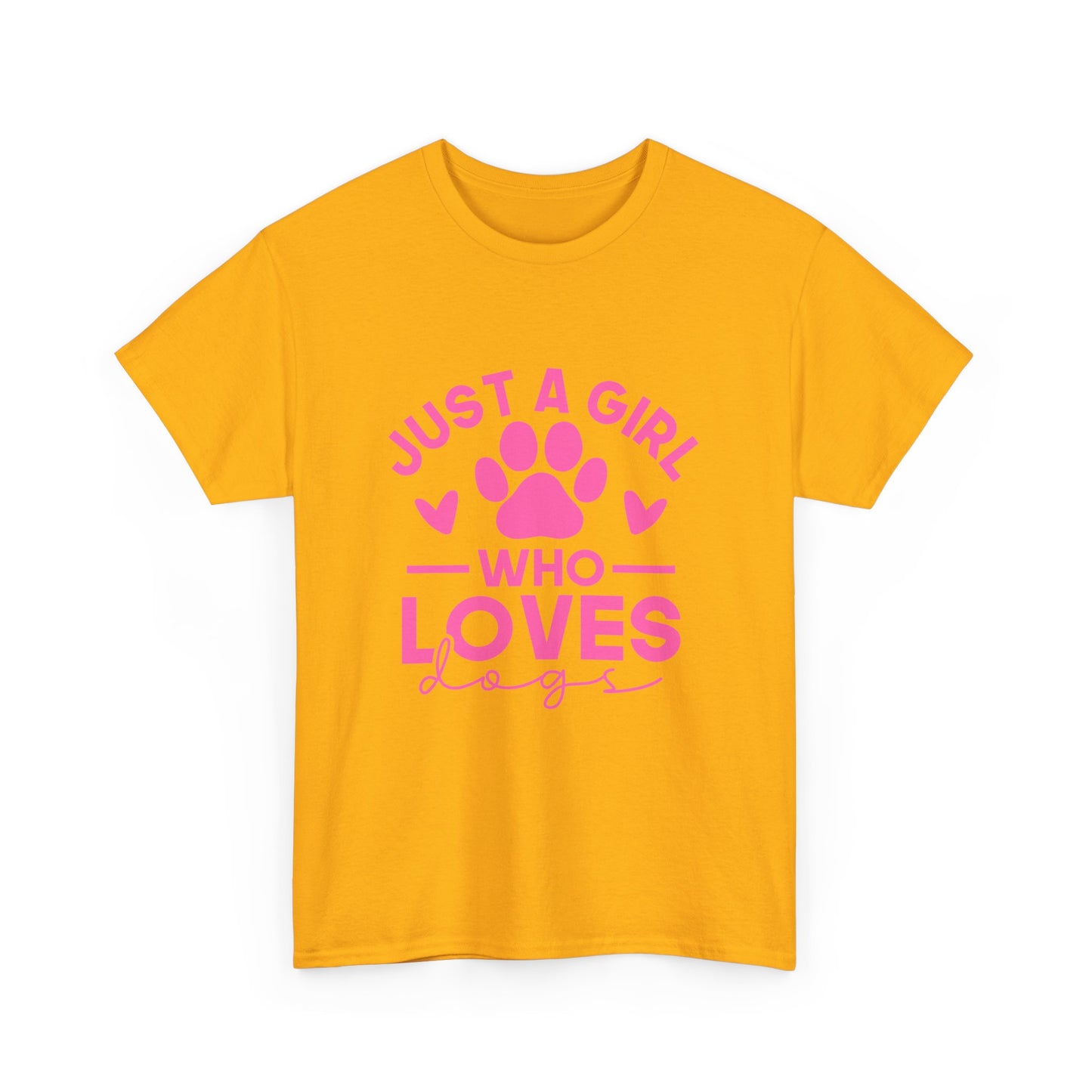 Just a Girl Who Loves Dogs T-Shirt - Cute Pet Lover Tee