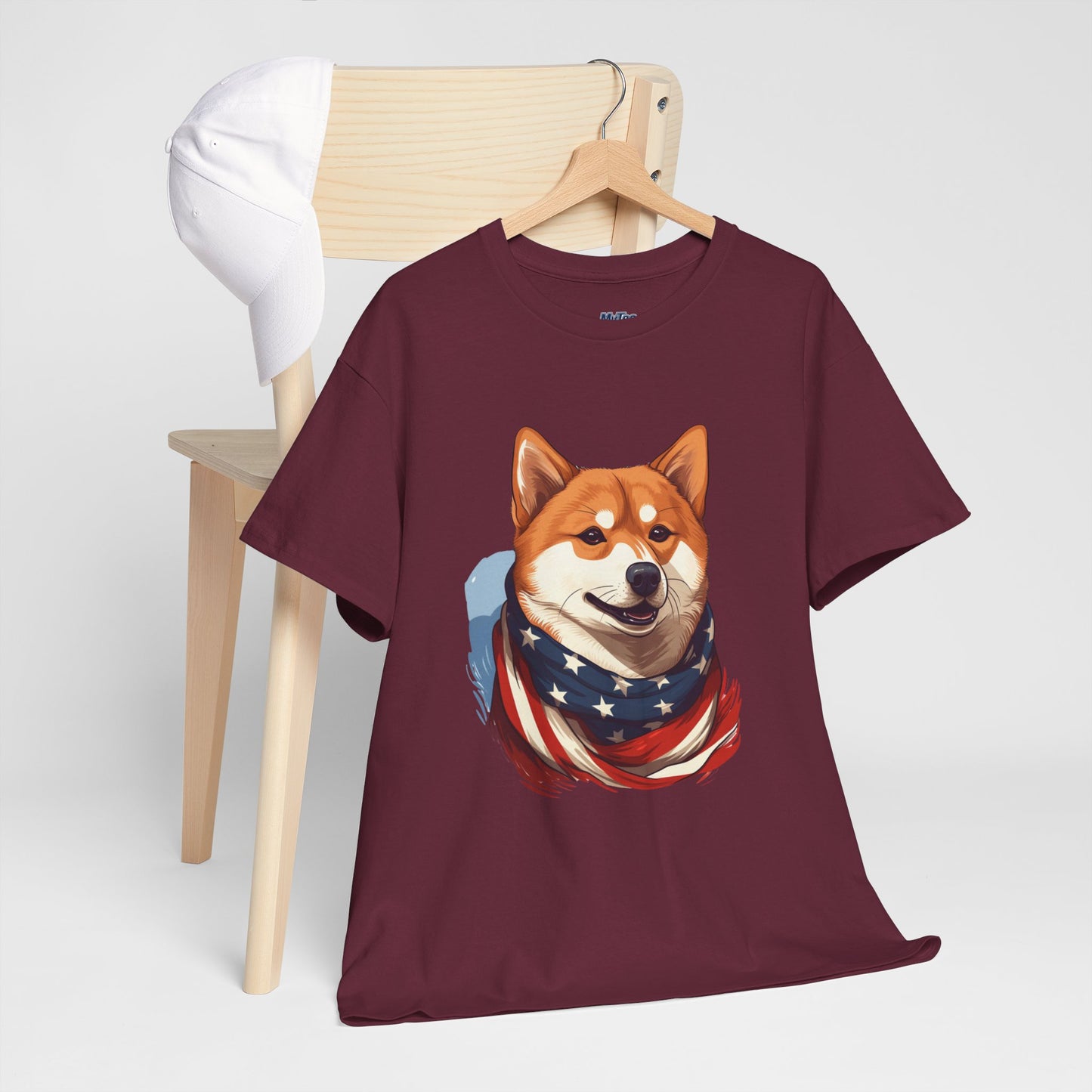 Patriotic Shiba Inu Unisex T-Shirt