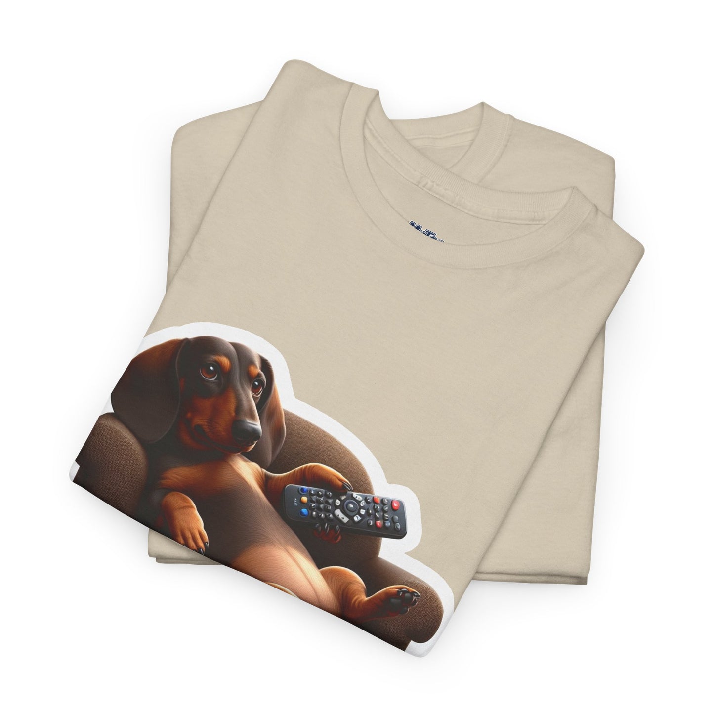 Dachshund Chill Mode Tee – Remote In Paw, Stress-Free Style