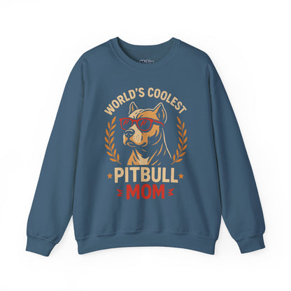 World's Coolest Pitbull Mom Sweatshirt | Perfect for Mother's Day