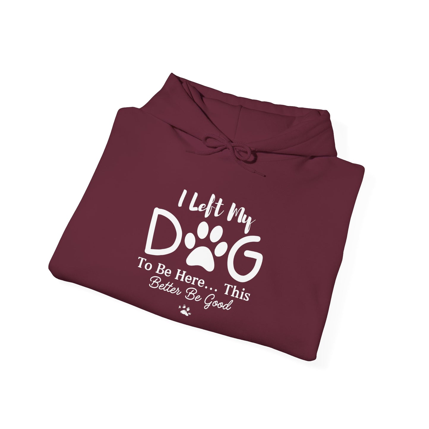 I Left My Dog To Be Here, This Better Be Good Dog Lover Hoodie
