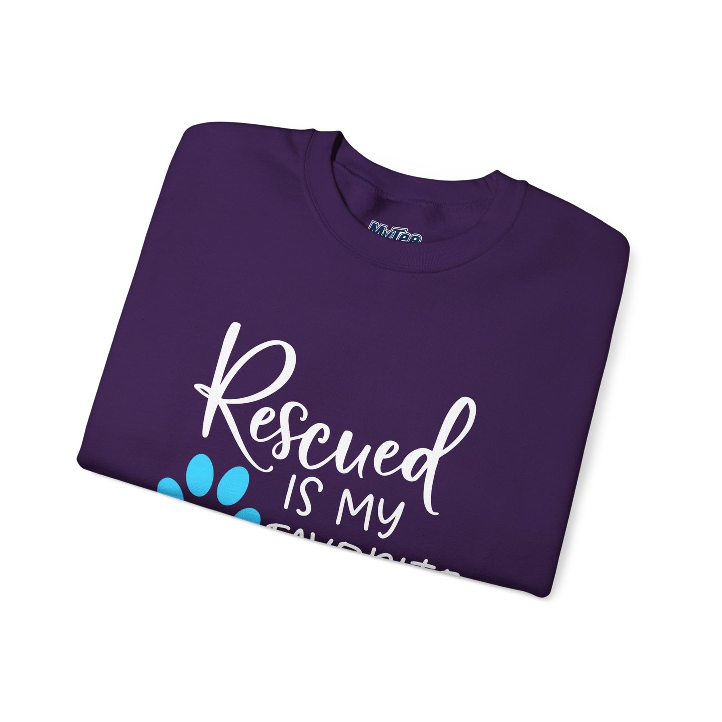 Rescued Is My Favorite Breed Unisex Sweatshirt – Dog Lover Crewneck