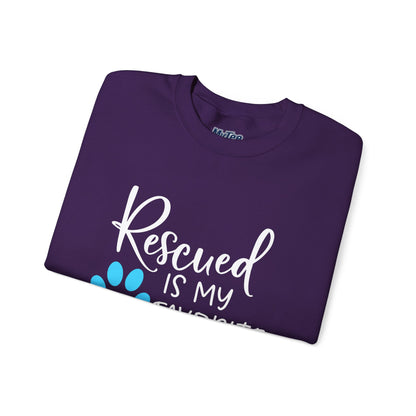 Rescued Is My Favorite Breed Unisex Sweatshirt – Dog Lover Crewneck
