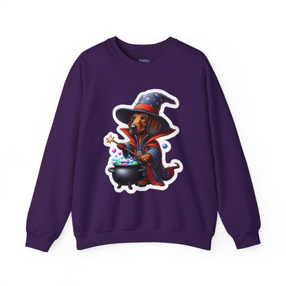 Dachshund Wizard Unisex Sweatshirt –  Halloween Magic Dog Pullover