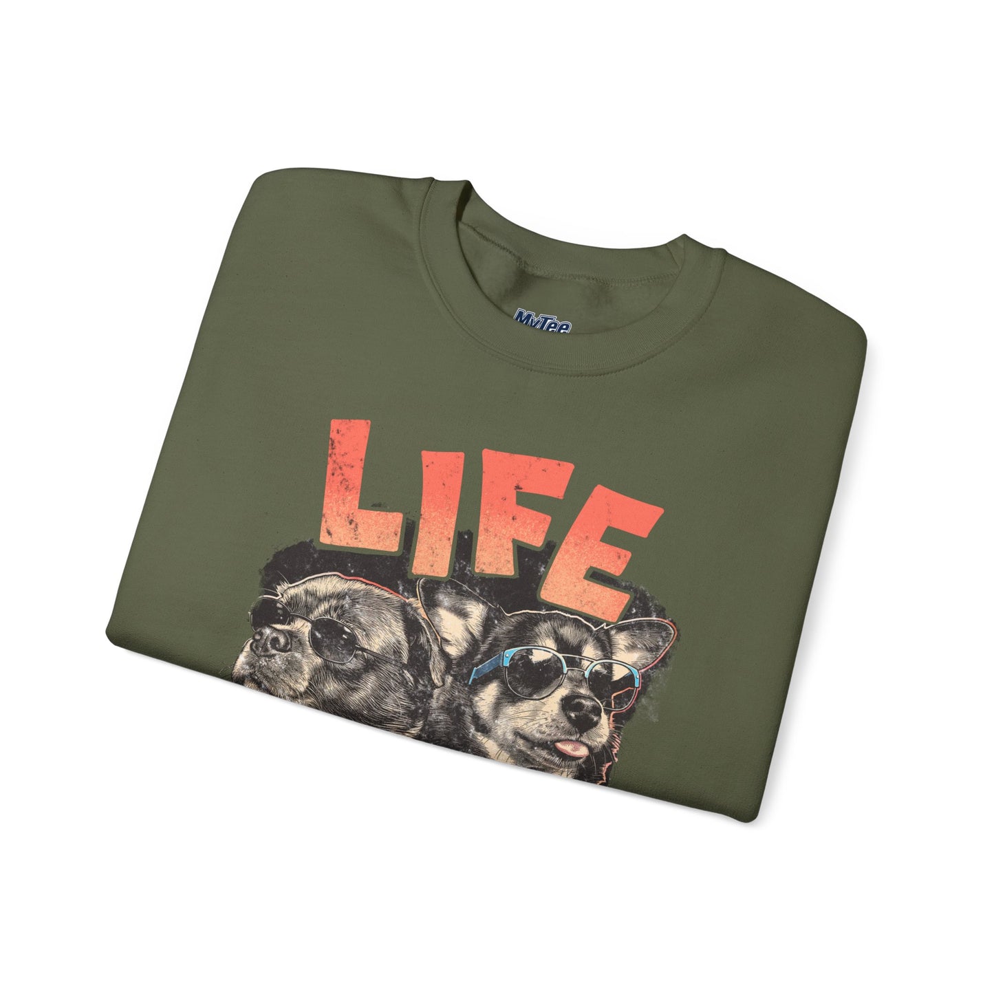 Life Love Woof Sweatshirt – Cozy Dog Lover Crewneck