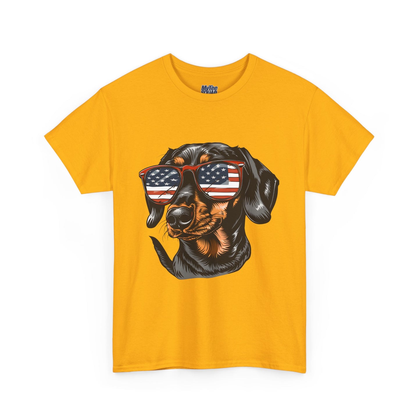 Patriotic Dachshund With Sunglasses Unisex T-Shirt