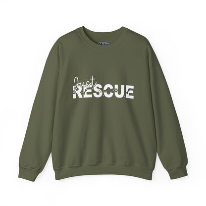 Just Rescue Sweatshirt – For Proud Pet Rescuers
