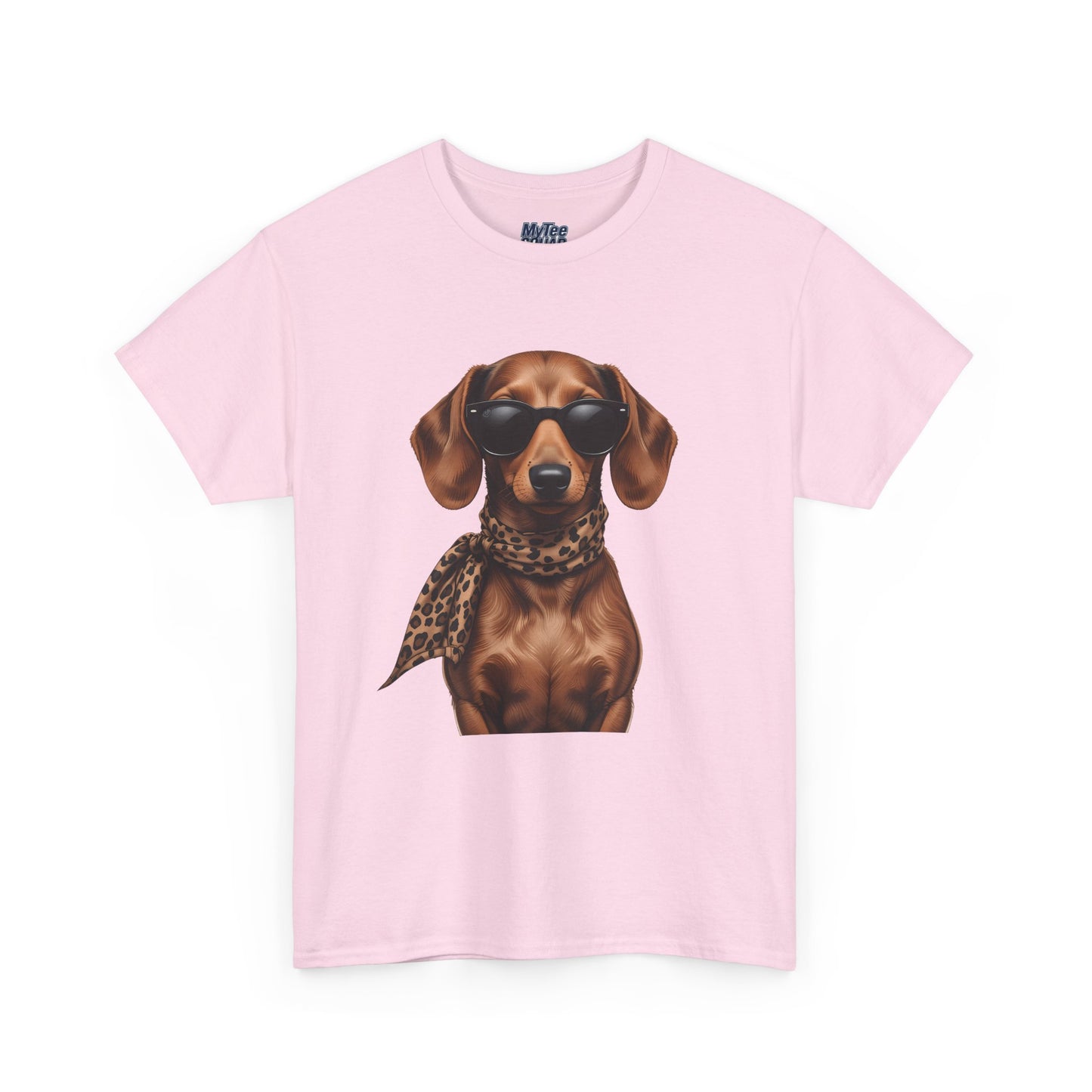 Dachshund With A Scarf Cotton T-Shirt
