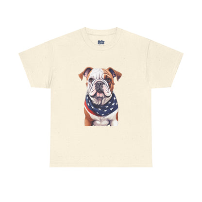Patriotic Bulldog Unisex T-Shirt