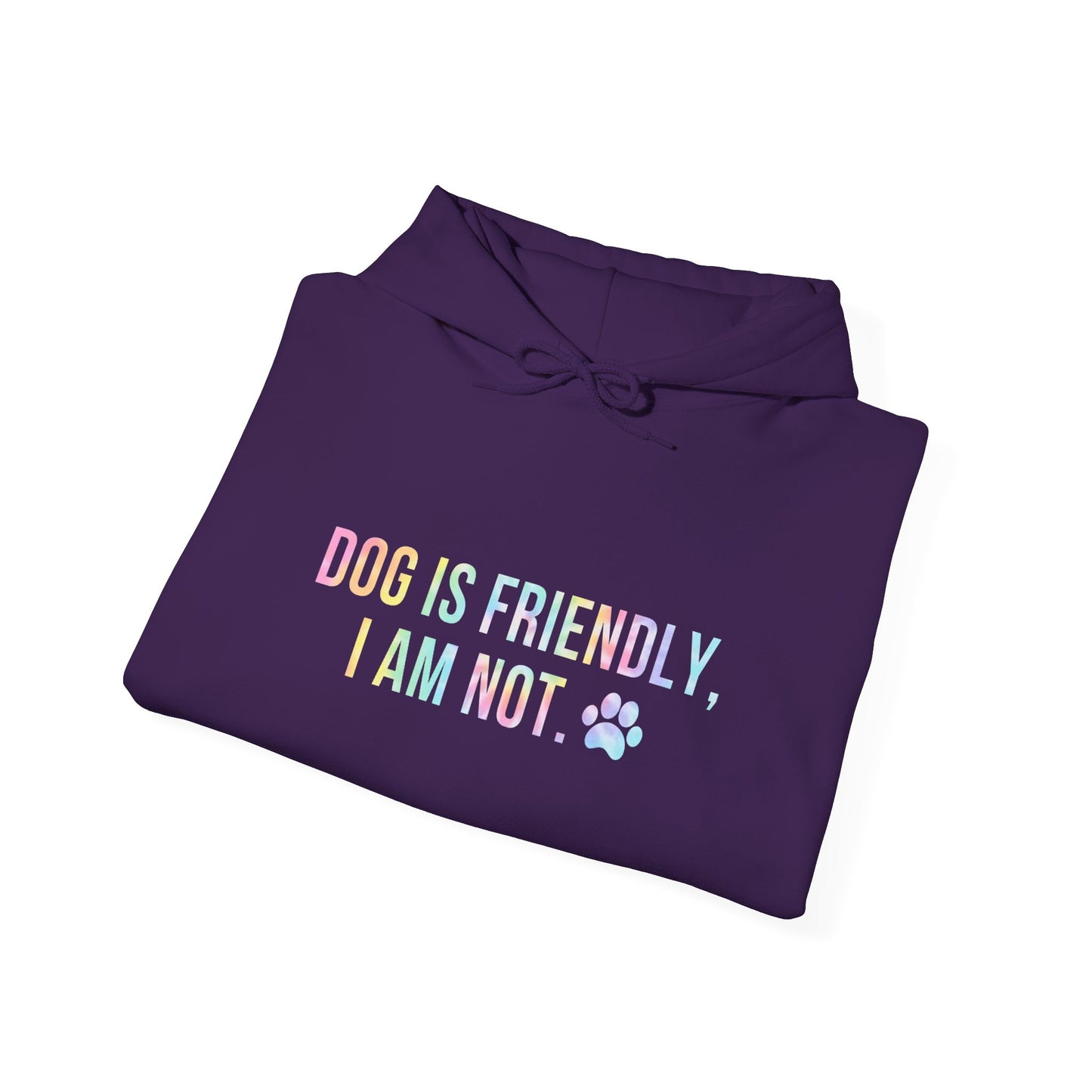Dog Is Friendly I'm Not Unisex Hoodie | Funny Dog Apparel